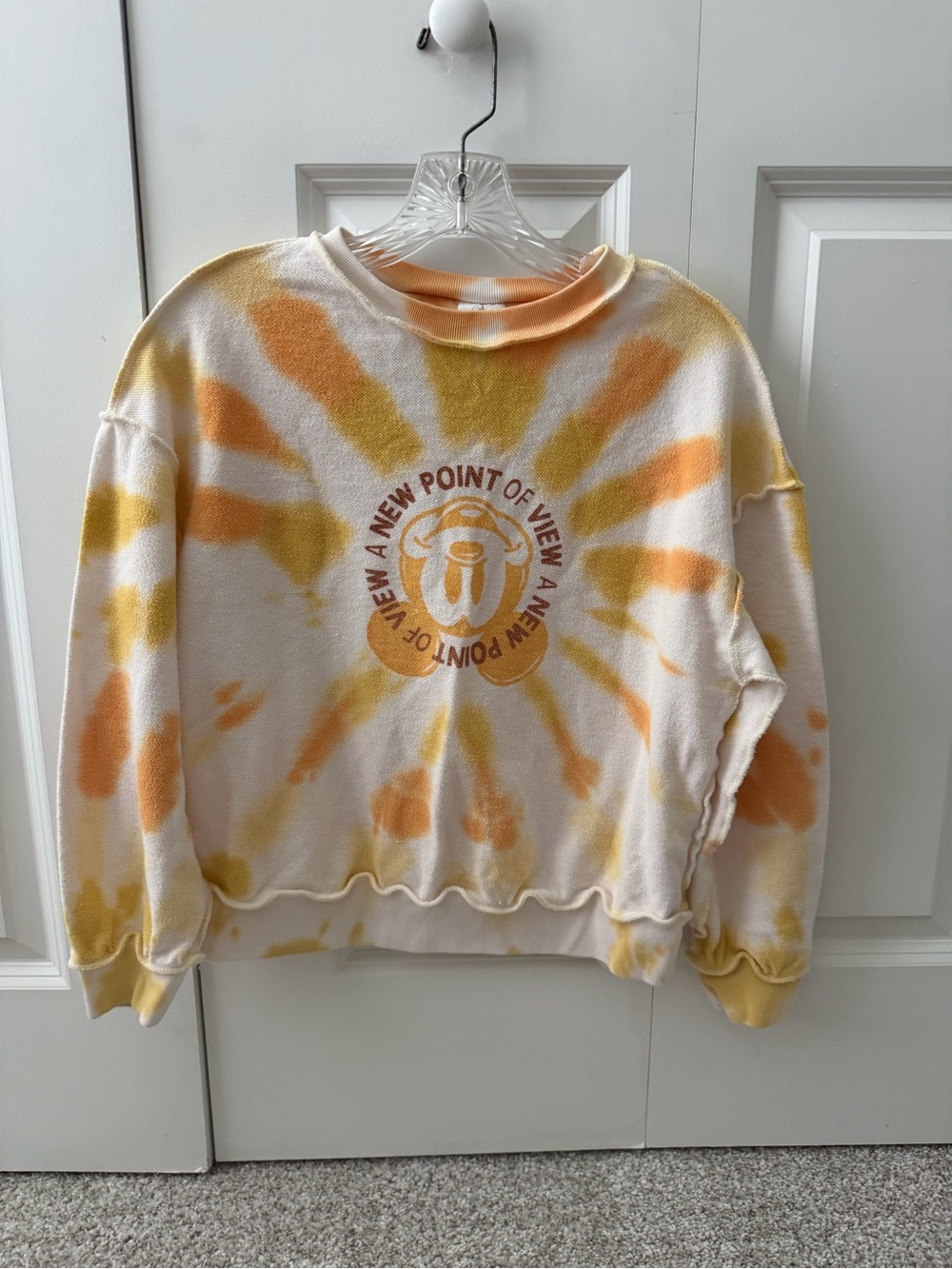 Disney Mickey Mouse Crew Neck Tie-Dye Sweatshirt Size 9/10